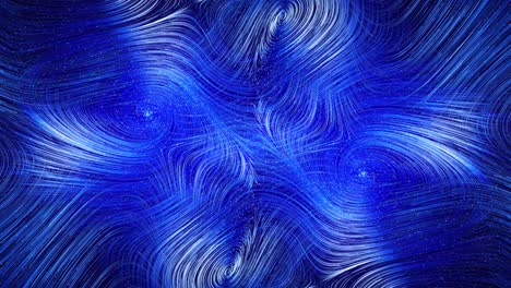 Abstract-Particle-blue-swirly-curved-lines-Animation-with-glowing-points-seamless-loop